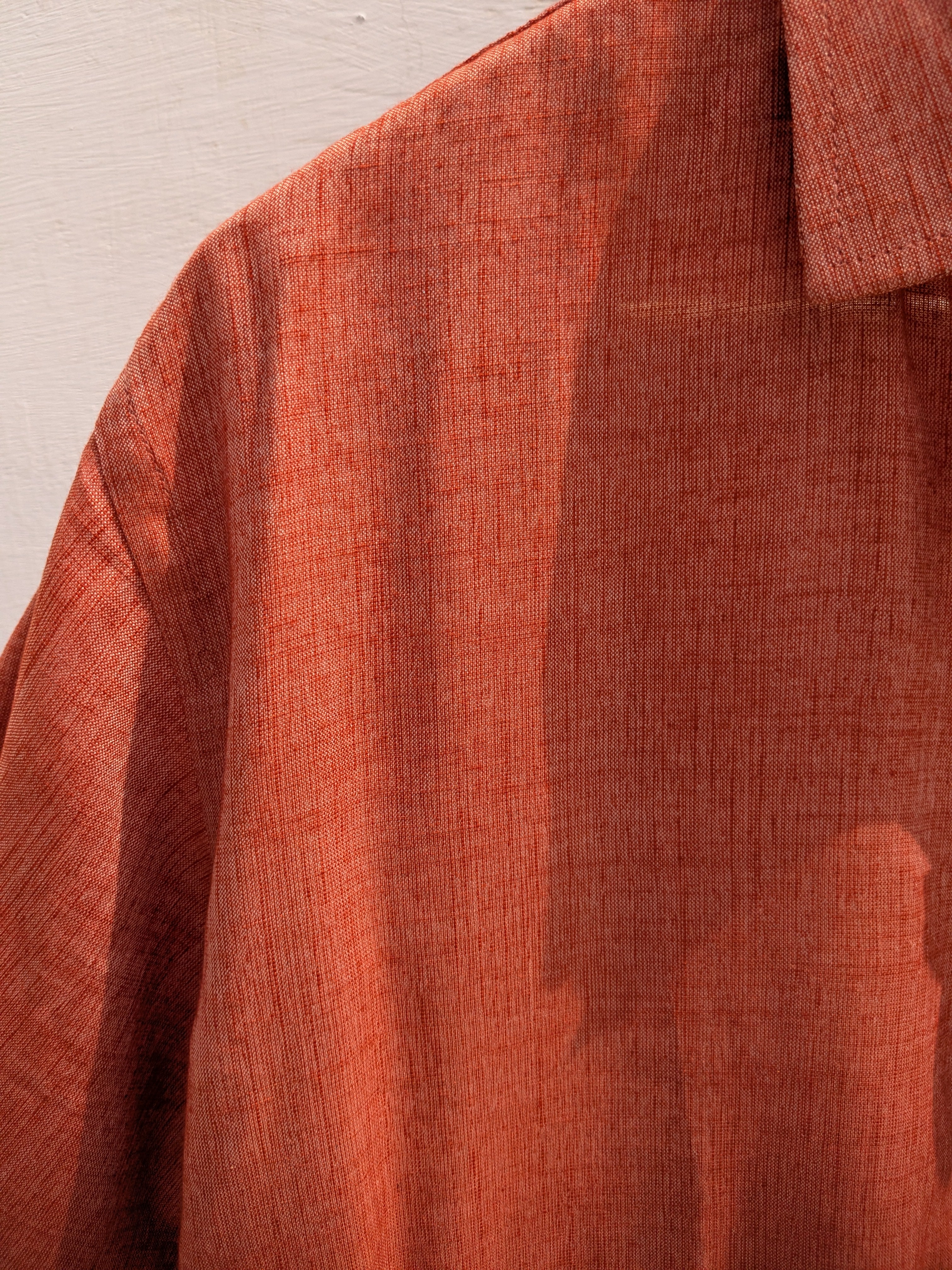 Vibrant Rust Orange Shirt