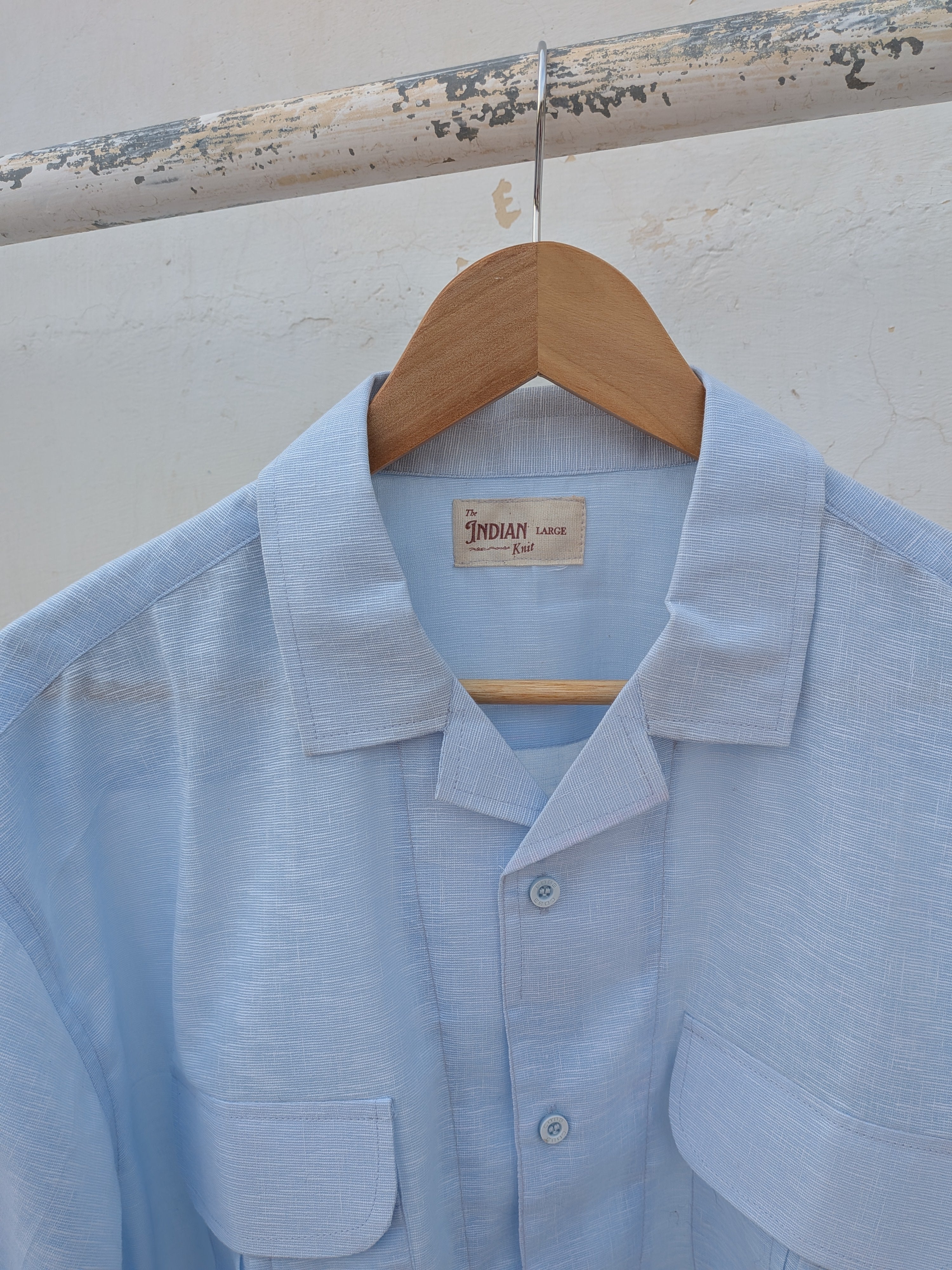 Sky Serenity Pastel Blue Shirt
