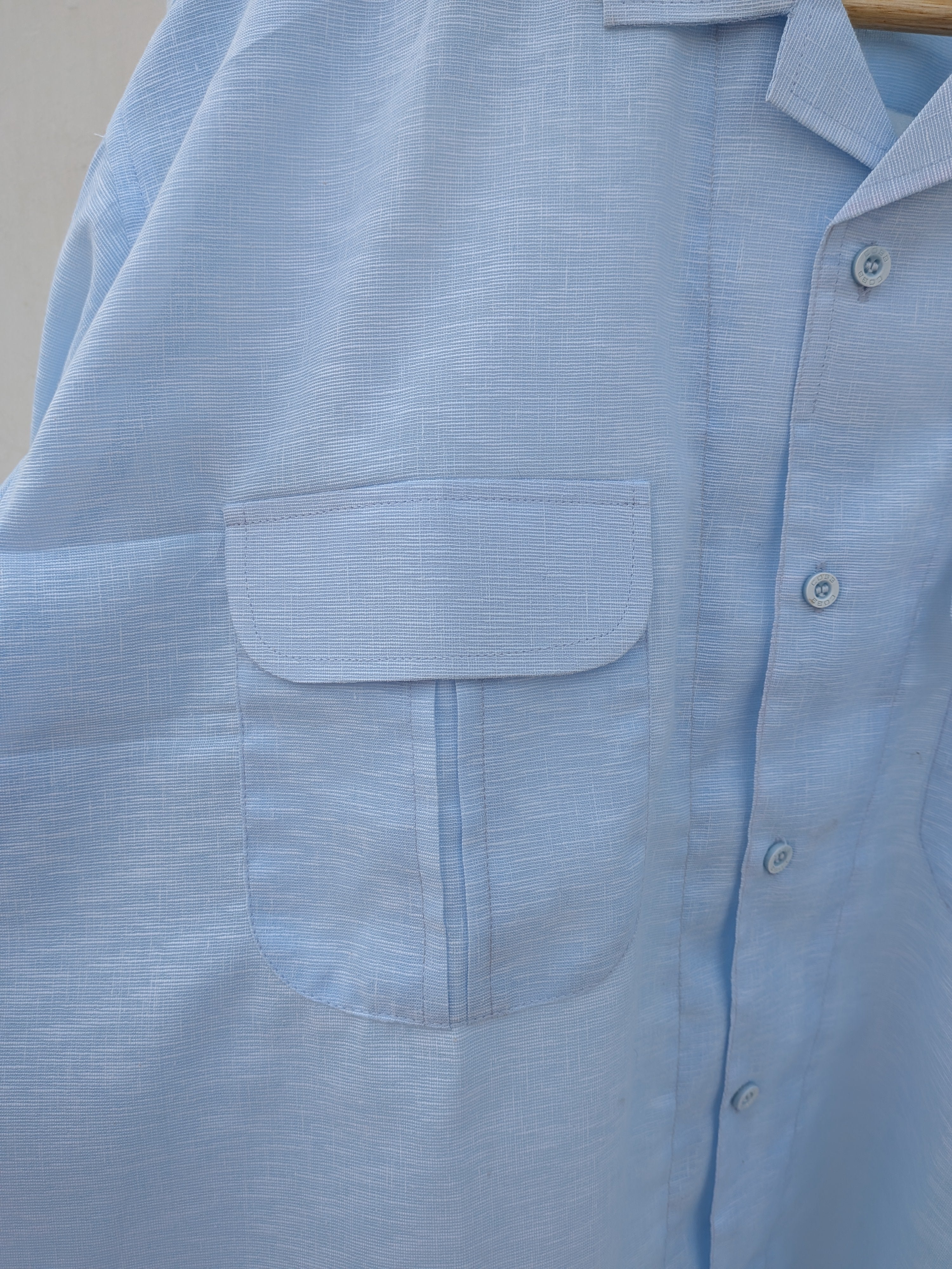 Sky Serenity Pastel Blue Shirt